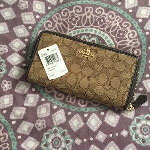 Coach monogrammed wallet